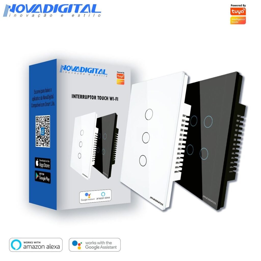 interruptor touch wi fi novadigital