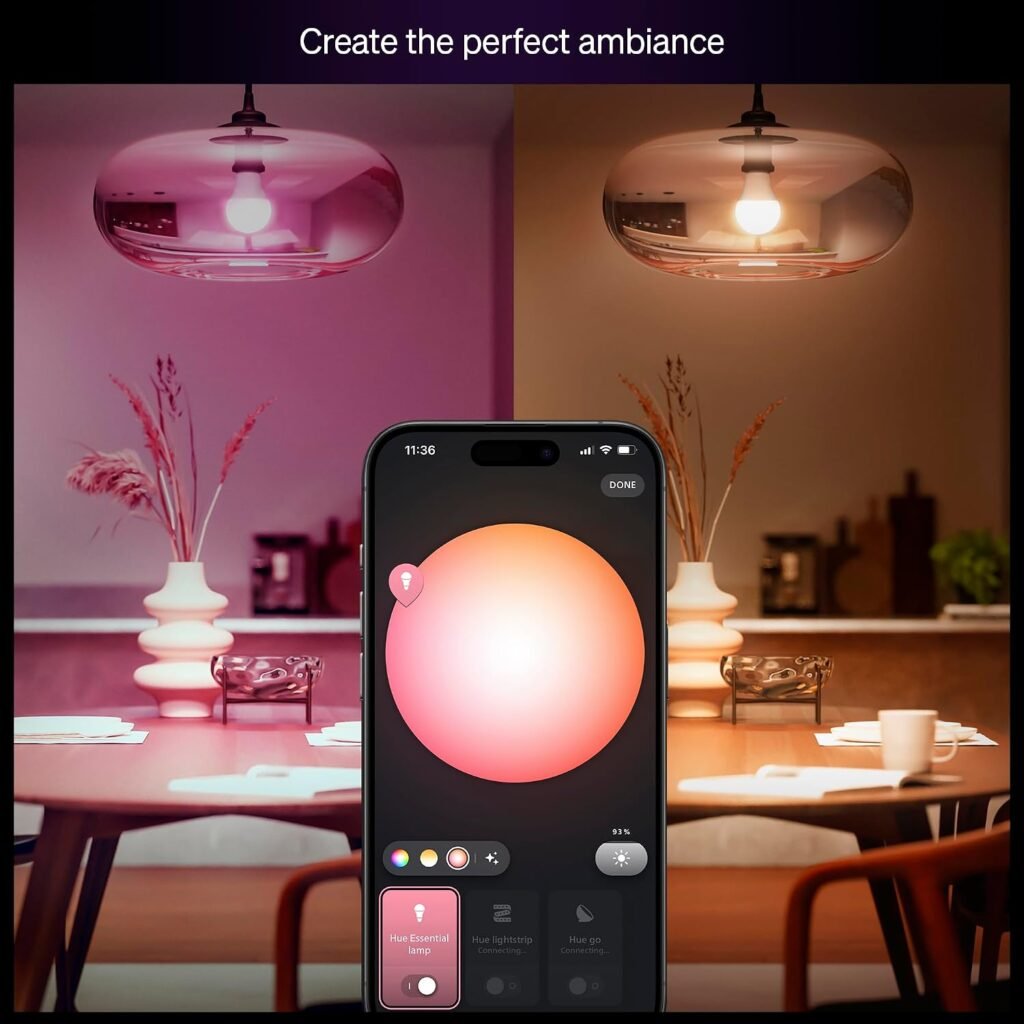 philips hue lâmpada essential smart led a19 luz
